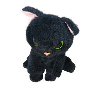 Pets Alive Smitten Kitten Surprise Bombay Black Cat LUCKY Interactive Plush‎
